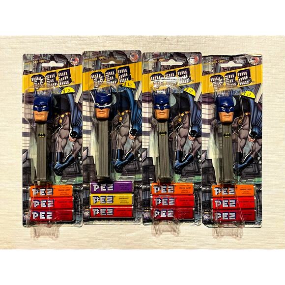 DC Comics Batman PEZ Candy Dispensers – Lot of 4 Collectible Batman Variants - Picture 1 of 2